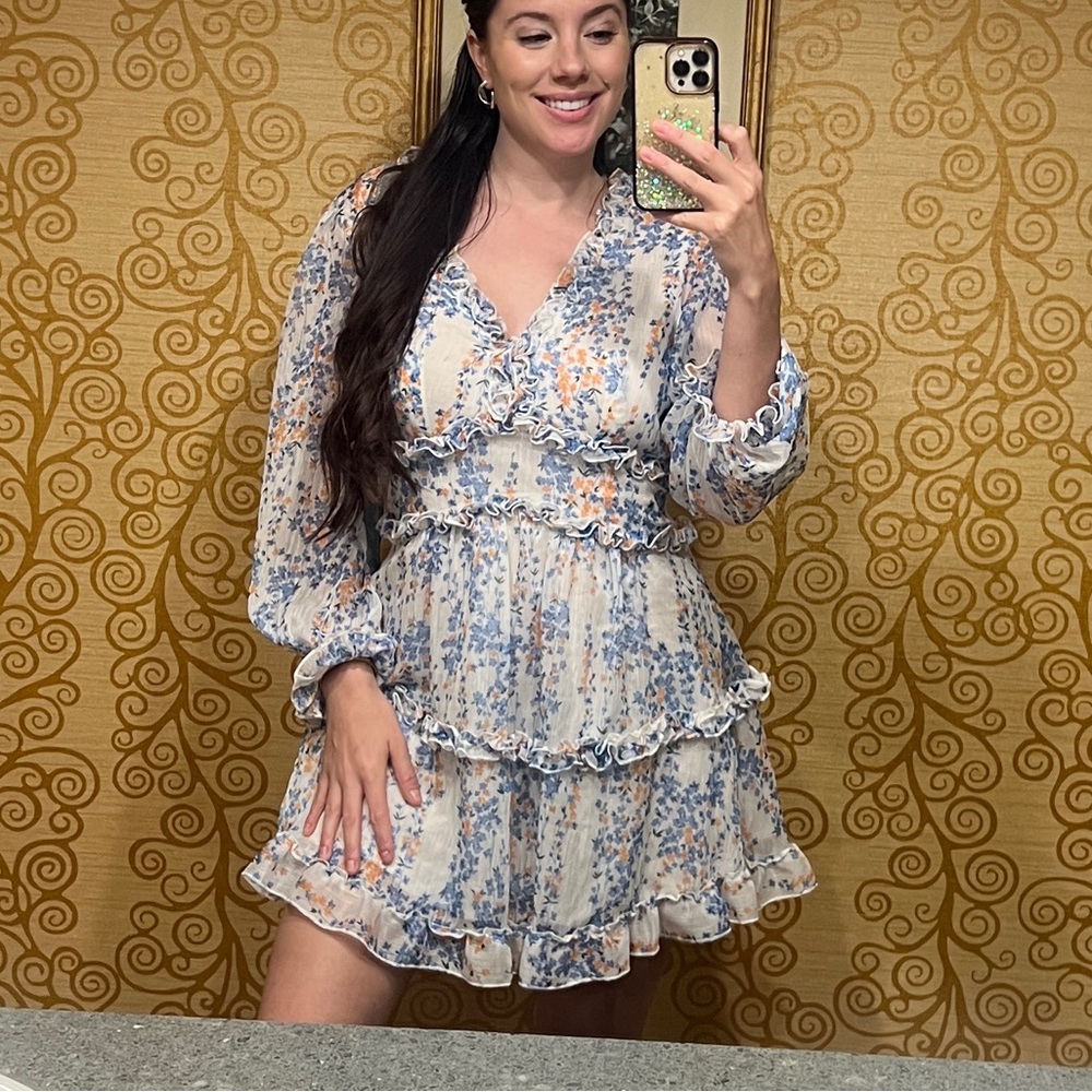 Chiffon flower dress